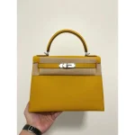 Ochre Top-Handle Trapeze Bag