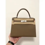 Ochre Top-Handle Trapeze Bag