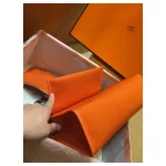 Orange Canvas-and-Leather Top-Handle Bag
