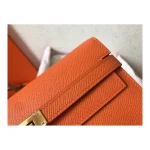 Orange Compact Flap Wallet