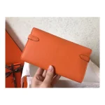 Orange Compact Flap Wallet