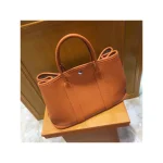 Orange Leather Tote