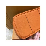 Orange Leather Tote