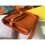 Orange Mini Flap Clutch