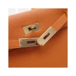 Orange Top-Handle Trapeze Bag