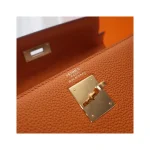 Orange Top-Handle Trapeze Bag