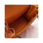 Orange Top-Handle Trapeze Bag