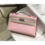 Pink Bicolor Top-Handle Trapeze Bag