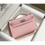 Pink Bicolor Top-Handle Trapeze Bag