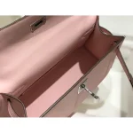 Pink Bicolor Top-Handle Trapeze Bag
