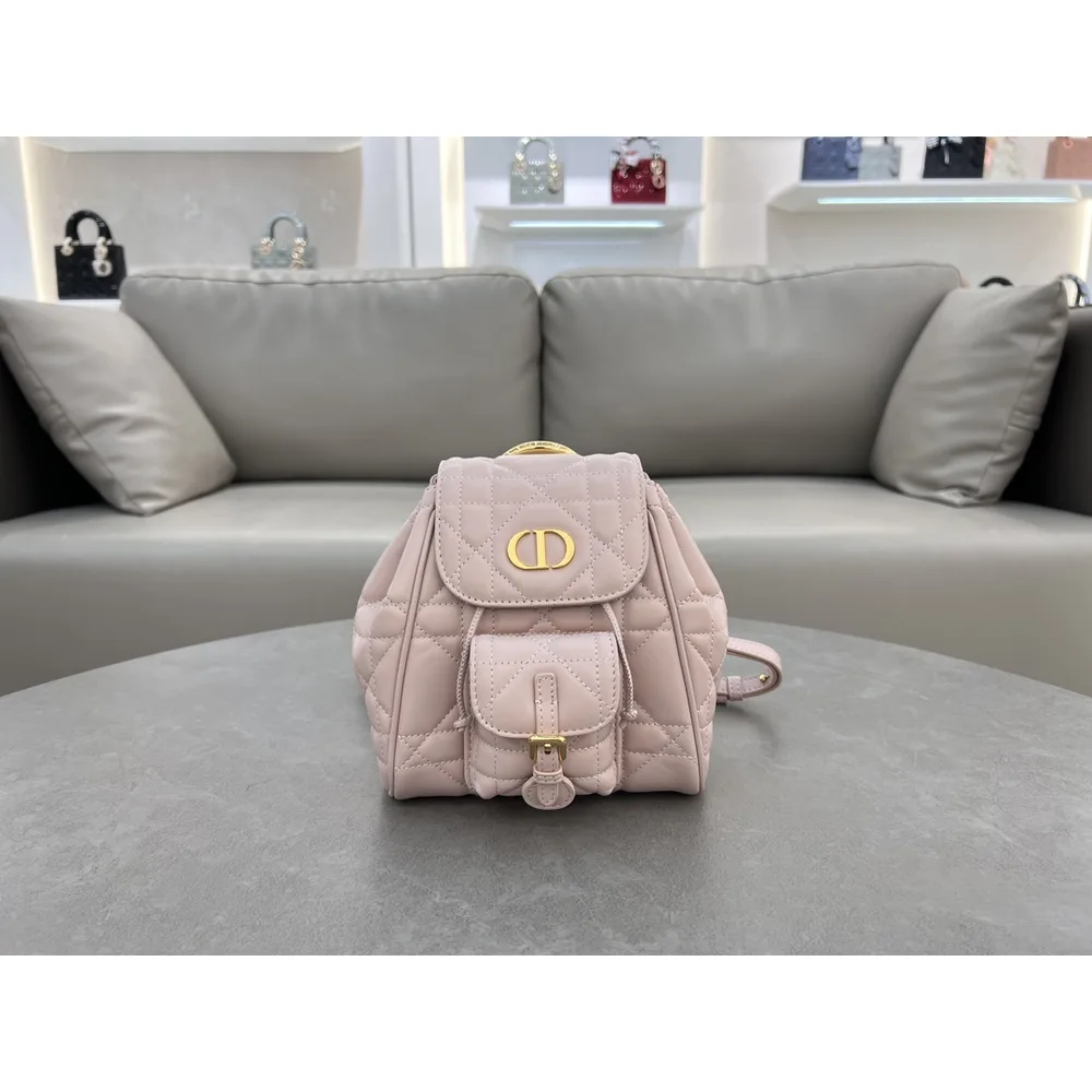 Pink Cannage Mini Backpack