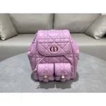 Pink Cannage Quilted Backpack