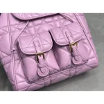 Pink Cannage Quilted Backpack