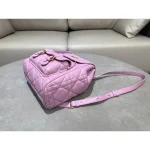 Pink Cannage Quilted Backpack