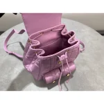 Pink Cannage Quilted Backpack