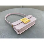 Pink Cannage Shoulder Flap Bag