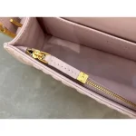 Pink Cannage Shoulder Flap Bag