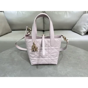 Pink Cannage Small Tote