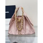 Pink Chain Hobo Shoulder Bag