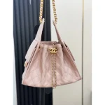 Pink Chain Hobo Shoulder Bag
