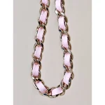 Pink Chain Vanity Case Bag