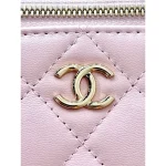 Pink Chain Vanity Case Bag