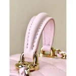 Pink Chain Vanity Case Bag