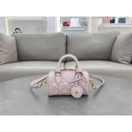 Pink Leather Top-Handle Mini Bag