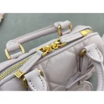 Pink Leather Top-Handle Mini Bag