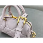 Pink Leather Top-Handle Mini Bag