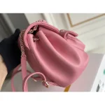 Pink Quilted Chain Backpack