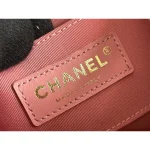 Pink Quilted Chain Backpack