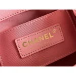 Pink Quilted Twin-Pocket Backpack