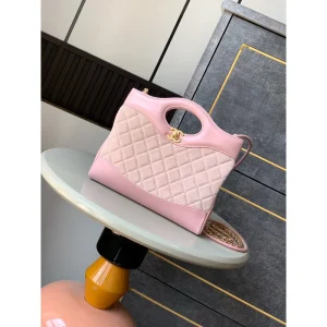 Pink Top-Handle Mini Bag