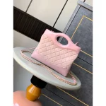 Pink Top-Handle Mini Bag