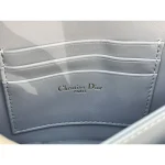 Powder Blue Cannage Top-Handle Bag