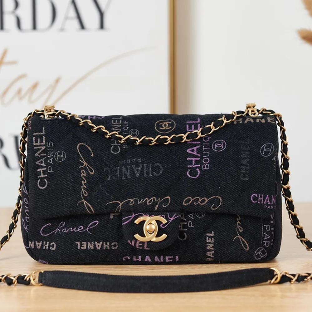 Printed-Denim-Flap-Black