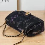 Printed-Denim-Flap-Black