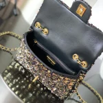 Sequin-Mini-Flap-Navy-Gold