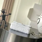 Sequin-Mini-Flap-White-Silver