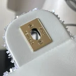 Sequin-Mini-Flap-White-Silver