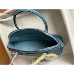 Sky Blue Top-Handle Bag with Twilly