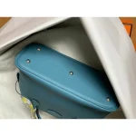 Sky Blue Top-Handle Bag with Twilly
