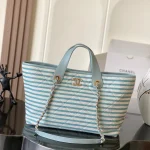 Striped-Canvas-Deauville-Tote-Blue