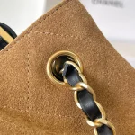 Suede-Leather-Colorblock-Hobo-Brown