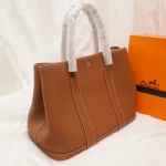 Tan Leather Garden Tote
