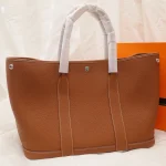 Tan Leather Garden Tote
