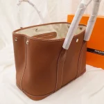Tan Leather Garden Tote