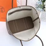 Taupe Leather Garden Tote