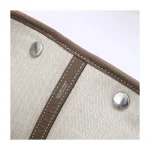 Taupe Leather Garden Tote